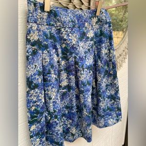 Beautiful floral skirt by Talbots size 8.  26” length, a-line style with pleats.
